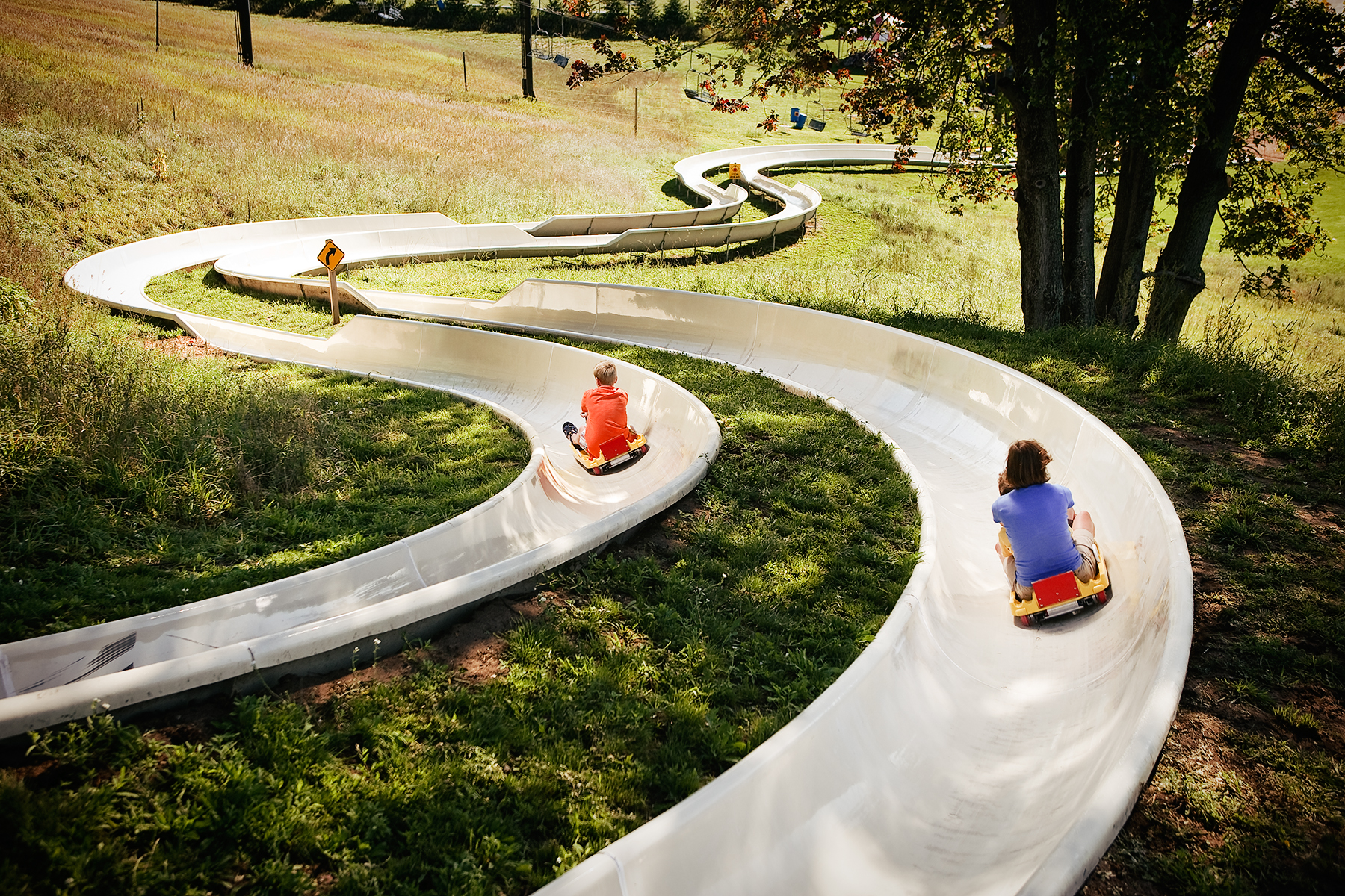 Crystal Coaster Alpine Slide Crystal Mountain Michigan